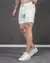 Imagem do Short Masculino Cotelê Cetim OFF white