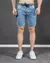 Bermuda Viés Jeans Marmorizado - comprar online
