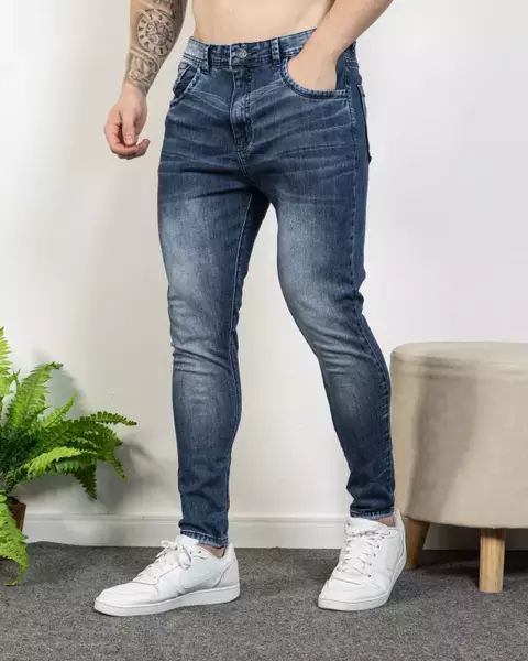 Calça Masculina Jeans Básica Skinny