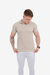 Camisa Gola Polo Sem Botão De Tricó Masculina - Bege - Rodrigs Conceito