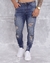 CALÇA MASCULINA JEANS SKINNY FIT VINTAGE RETURN ESCURA T400