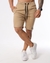 Short Masculino Sarja Comfot Cós Elastico - Bege na internet