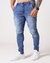 Calça Masculina Jeans Skinny Recorte Frontal Clara - comprar online