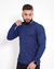 CAMISA MANGA LONGA CANELADA AZUL ESCURA