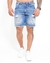Bermuda Jeans Destroyed Slim Fit na internet