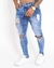 Calça Jeans Destroyed Skinny Fit Hilding Power - comprar online
