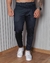 Calça Alfaiataria Italiana Masculina Skinny Azul Xadrez