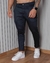 Calça Alfaiataria Italiana Masculina Skinny Azul Xadrez - comprar online