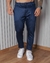 Calça Alfaiataria Masculina Classic Fit - Azul Marinho Azul - comprar online
