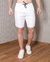 Short Sarja Masculino Cetim - Hidrorepelente Não Molha - Branco - comprar online