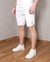 Short Sarja Masculino Cetim - Hidrorepelente Não Molha - Branco - Rodrigs Conceito