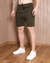 Bermuda de Sarja Masculina Short Cós Elástico