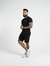 Camisa Masculina Long-line Contton - Preto na internet