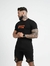 Camisa Masculina Long-line Contton - Preto na internet