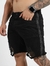 Bermuda Masculina Sarja Com Elastano - Preta