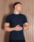 Camisa Básica Canelada Masculina Com Elastano