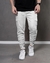 Calça Jogger Cargo Drapiada Masculina Sarja Acetinada Com Elastano - comprar online