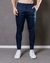 Calça Alfaiataria Corte Italiana Skinny Com Elastano - Azul Marinho
