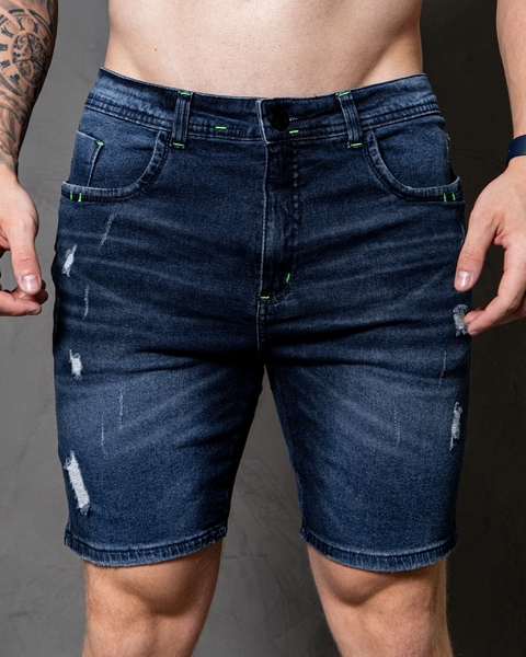 Bermuda Masculina Jeans Com Laycra