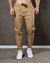 Calça Jogger Cargo Masculina Creme