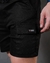 Short Cargo Masculino Com Bolso Lateral Preto na internet