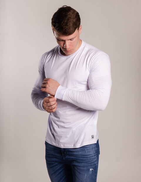 Camisa Manga Longa Flexfit Confort - Branco
