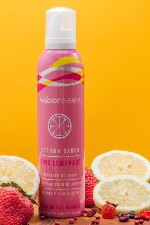 Espuma Pink Lemonade Saboreasy 240mL