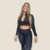 Calça legging Lux: Meryl Santa Constância (90% poliamida e 10% elastano), com recortes. na internet