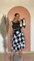 Saia Shoulder Midi Xadrez 40