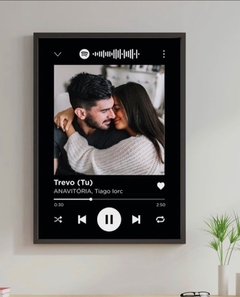 Quadro spotify na internet