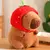 Capivara Pelucia Divertida Com mochila 22cm - Promo Plus