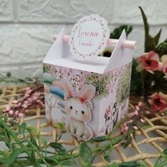Kit de Caixinhas Personalizadas Festa Bichinhos do Bosque Encantado Menina - Atelie Cor de Flor