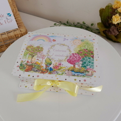 Caixa para Convite ou Lembrancinha tema Jardim Encantado - Pacote c/ 10 unidades - comprar online