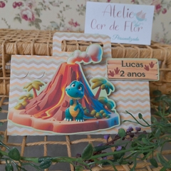 Kit de Caixinhas Personalizadas para Lembrancinha de festa Infantil tema Dinossauros - Atelie Cor de Flor