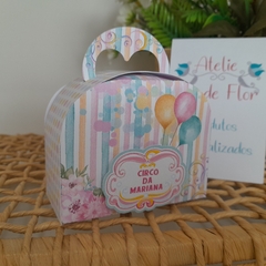 Kit de Caixinhas Personalizadas para Lembrancinhas tema Circo Rosa
