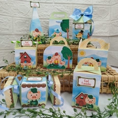 Kit de Caixinhas Personalizadas Festa 3 Porquinhos - Atelie Cor de Flor
