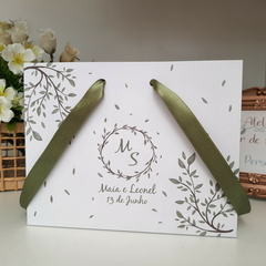 Sacola Personalizada para Convite de Padrinhos de Casamento - pacote c/ 10 unidades - comprar online