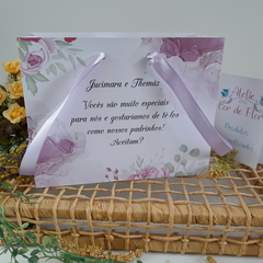 Sacola Personalizada para Convite de Padrinhos de Casamento - pacote c/ 10 unidades na internet