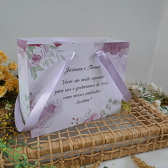 Sacola Personalizada para Convite de Padrinhos de Casamento - pacote c/ 10 unidades - loja online