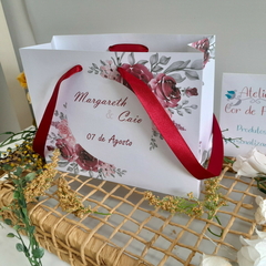 Sacola Personalizada para Convite de Padrinhos de Casamento - pacote c/ 10 unidades - loja online