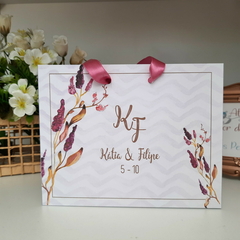 Sacola Personalizada para Convite de Padrinhos de Casamento - pacote c/ 10 unidades - loja online