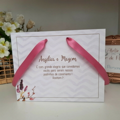 Sacola Personalizada para Convite de Padrinhos de Casamento - pacote c/ 10 unidades na internet