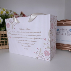 Sacola Personalizada para Convite de Padrinhos de Casamento - pacote c/ 10 unidades na internet