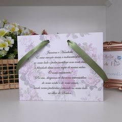 Sacola Personalizada para Convite de Padrinhos de Casamento - pacote c/ 10 unidades na internet