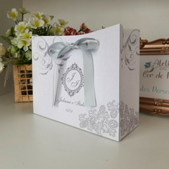 Imagem do Sacola Personalizada para Convite de Padrinhos de Casamento - pacote c/ 10 unidades