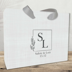 Sacola Personalizada para Convite de Padrinhos de Casamento - pacote c/ 10 unidades - comprar online