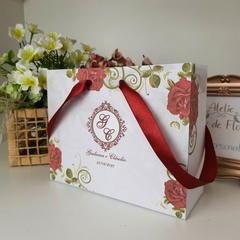 Sacola Personalizada para Convite de Padrinhos de Casamento - pacote c/ 10 unidades - loja online
