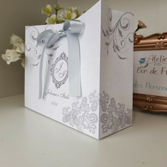 Sacola Personalizada para Convite de Padrinhos de Casamento - pacote c/ 10 unidades - loja online