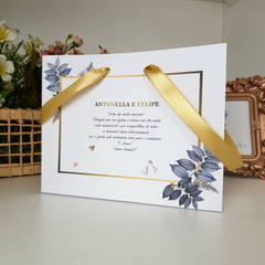 sacola personalizada para padrinhos de casamento