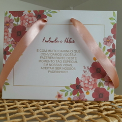 Sacola Personalizada para Convite de Padrinhos de Casamento - pacote c/ 10 unidades na internet